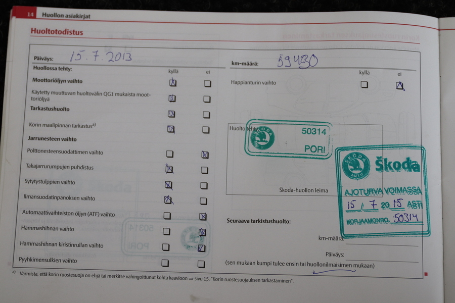 Skoda Roomster vaihtoauto