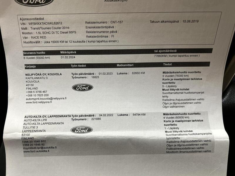 Ford Transit Courier vaihtoauto