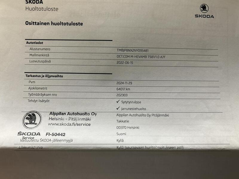 Skoda Octavia vaihtoauto