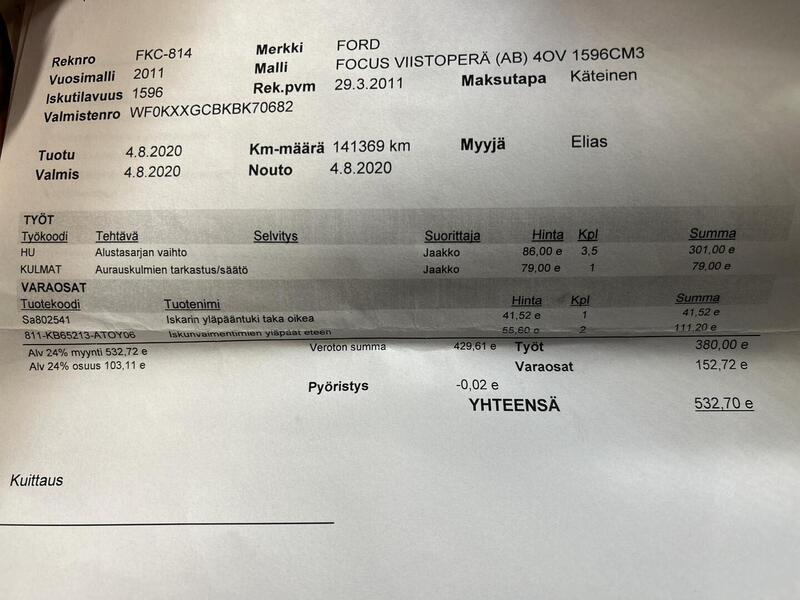 Ford Focus vaihtoauto