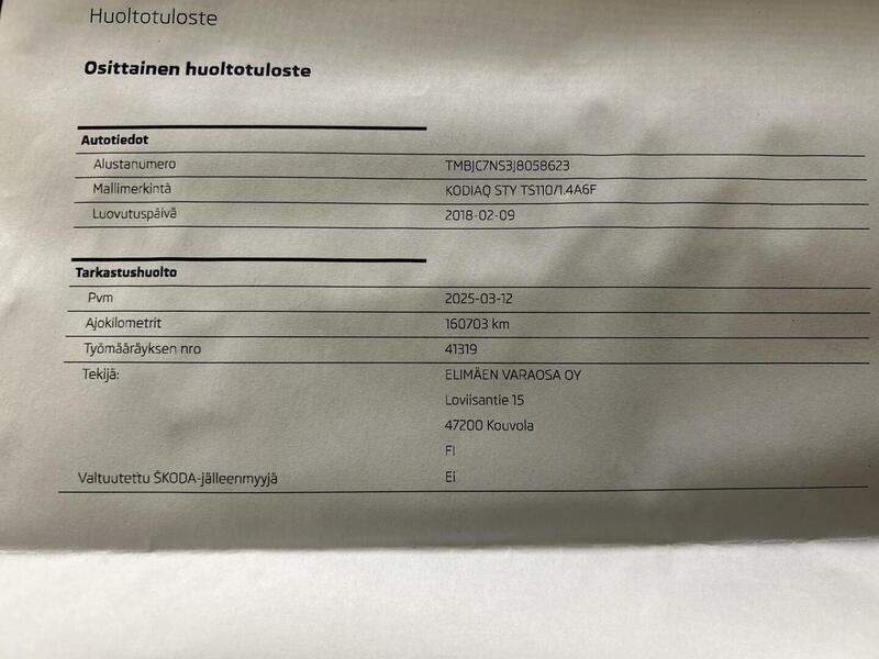 Skoda Kodiaq vaihtoauto