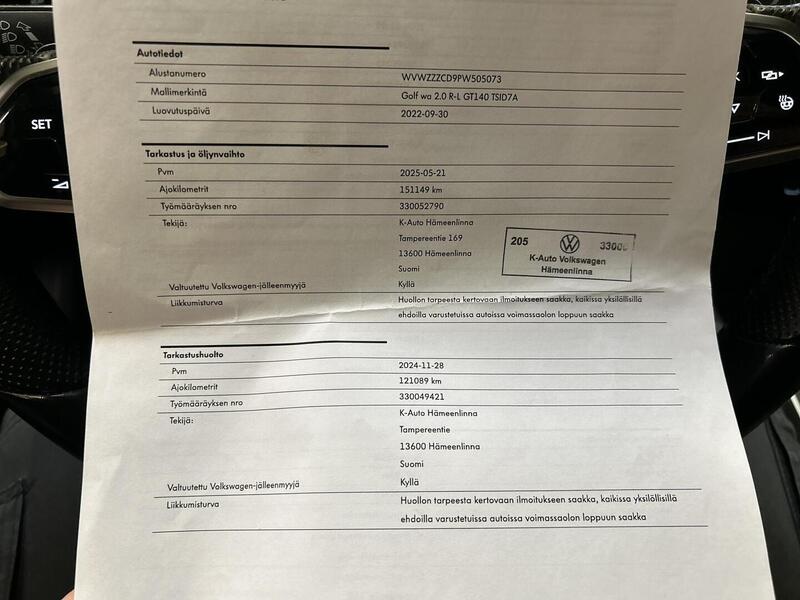 Volkswagen Golf vaihtoauto