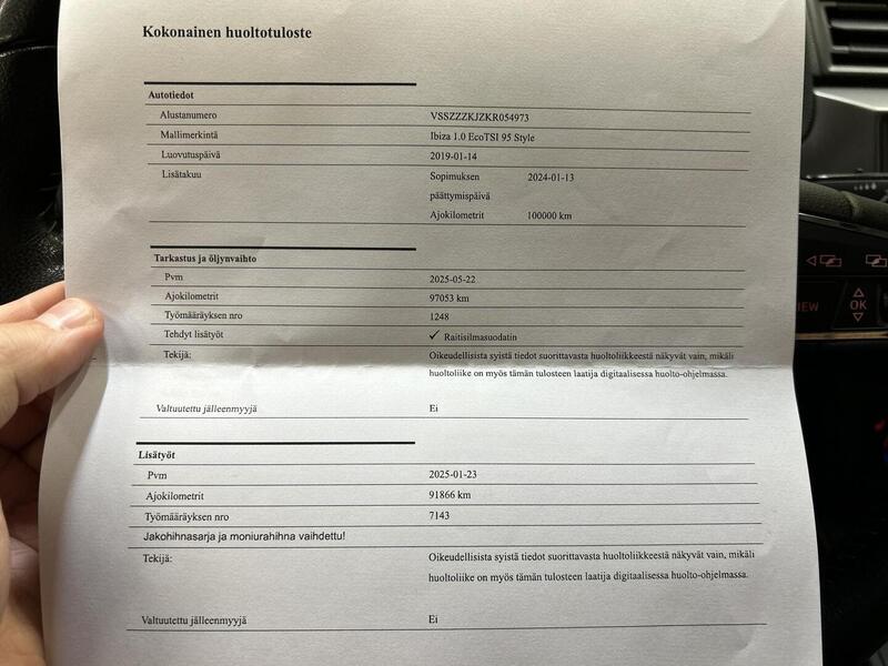 SEAT Ibiza vaihtoauto