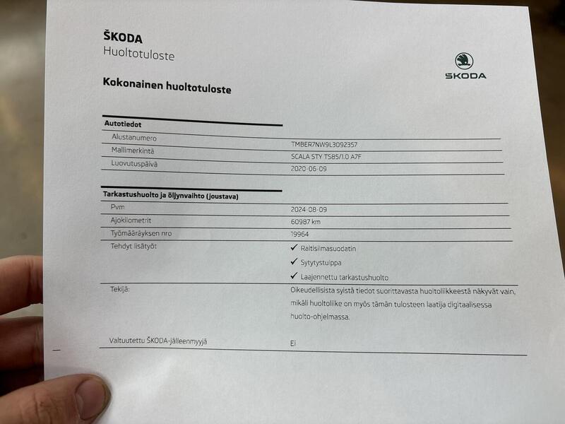 Skoda Scala vaihtoauto