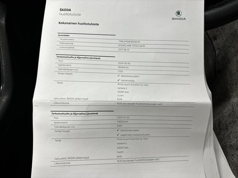 Skoda Kodiaq vaihtoauto