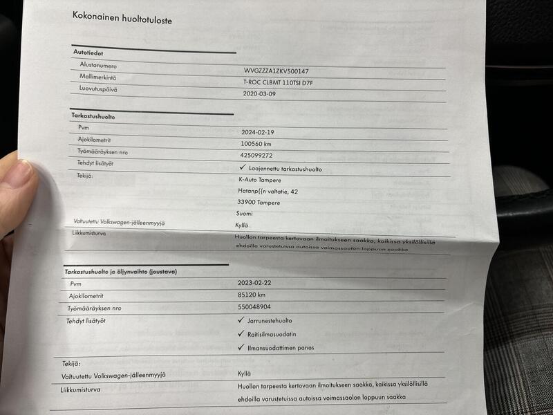 Volkswagen T-Roc vaihtoauto