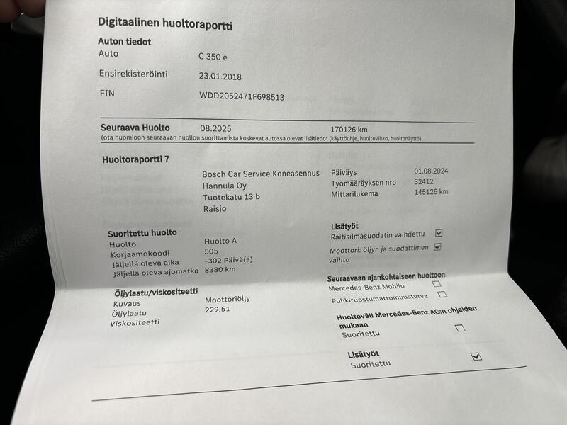 Mercedes-Benz C vaihtoauto