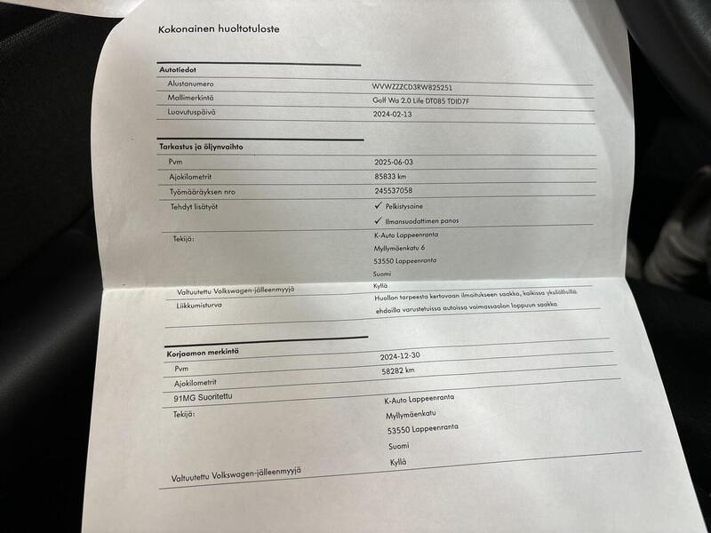 Volkswagen Golf vaihtoauto