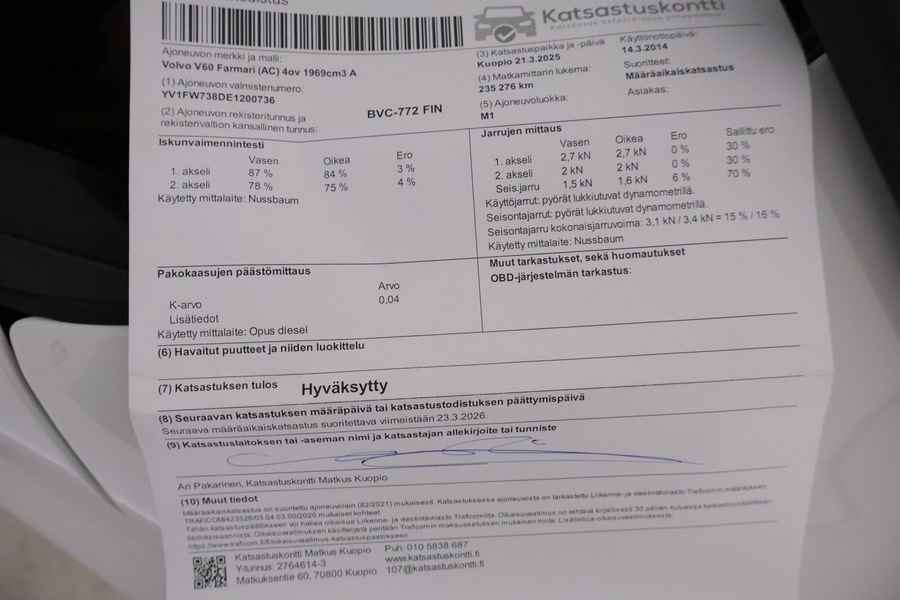 Volvo V60 vaihtoauto