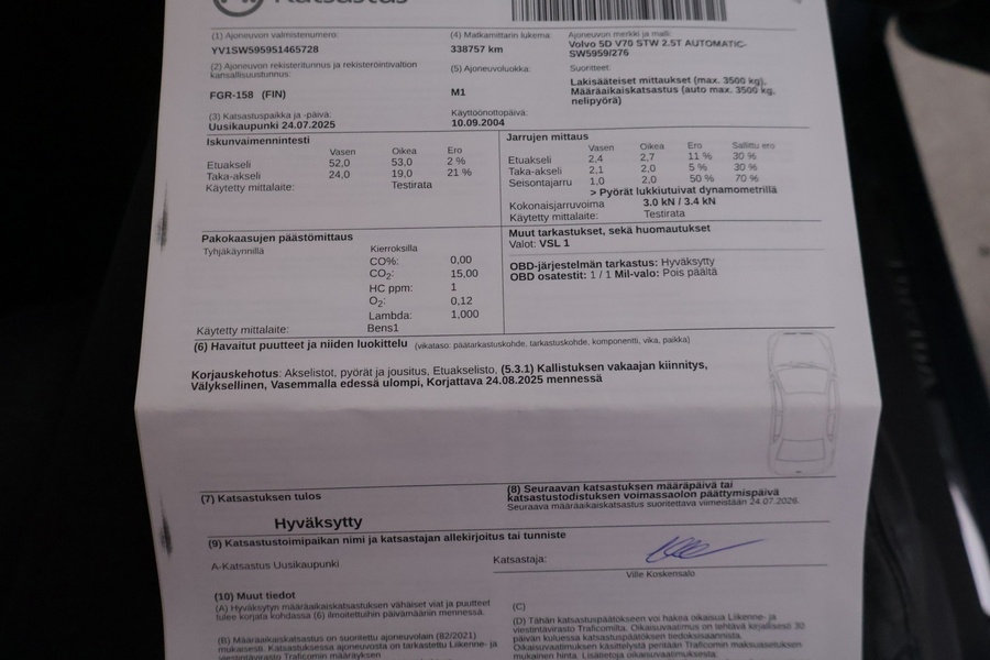 Volvo V70 vaihtoauto