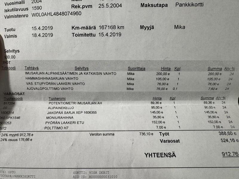 Opel Astra vaihtoauto