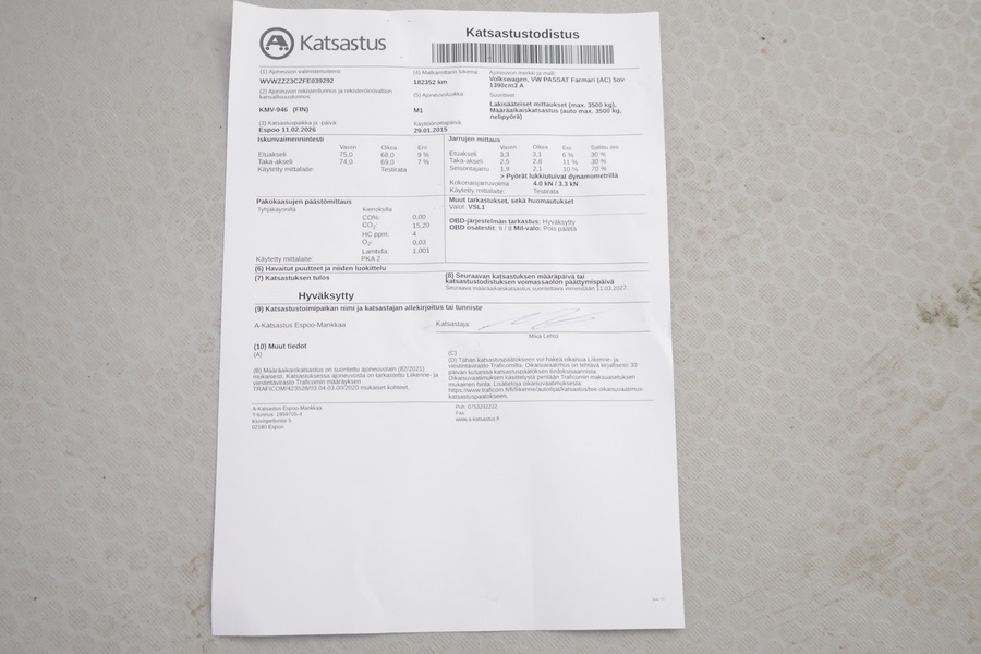 Volkswagen Passat vaihtoauto