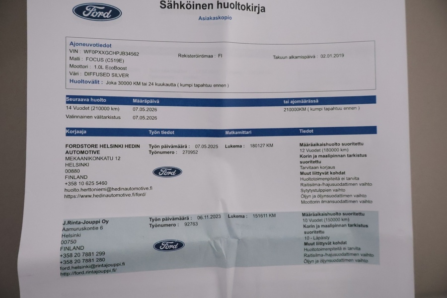 Ford Focus vaihtoauto