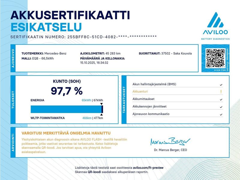 Mercedes-Benz EQB vaihtoauto