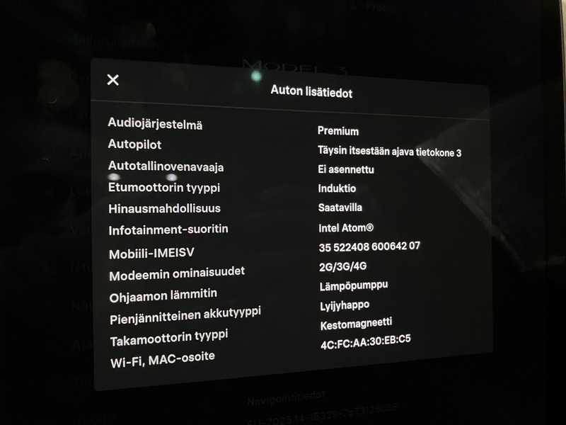 Tesla Model 3 vaihtoauto