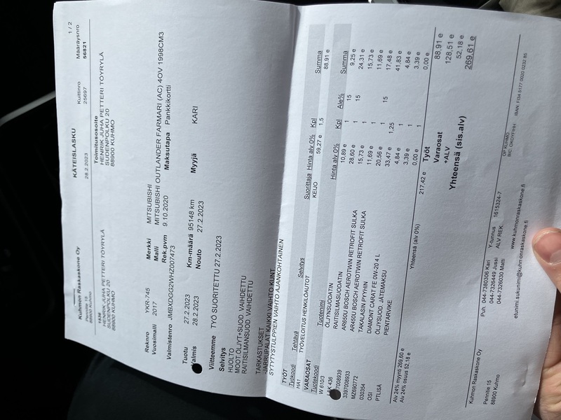 Mitsubishi Outlander PHEV vaihtoauto