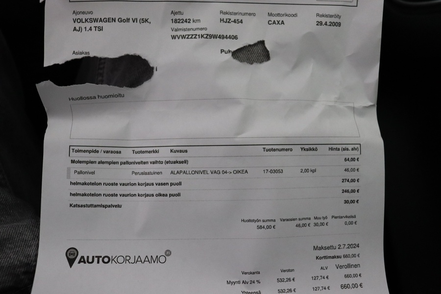 Volkswagen Golf vaihtoauto