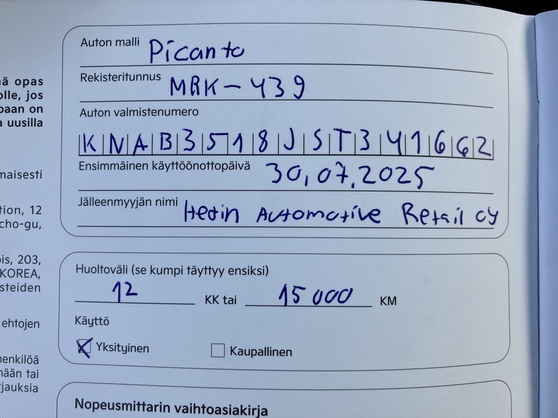 Kia Picanto vaihtoauto