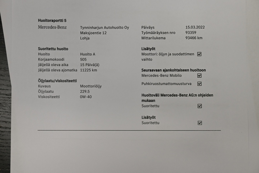 Mercedes-Benz GLC vaihtoauto