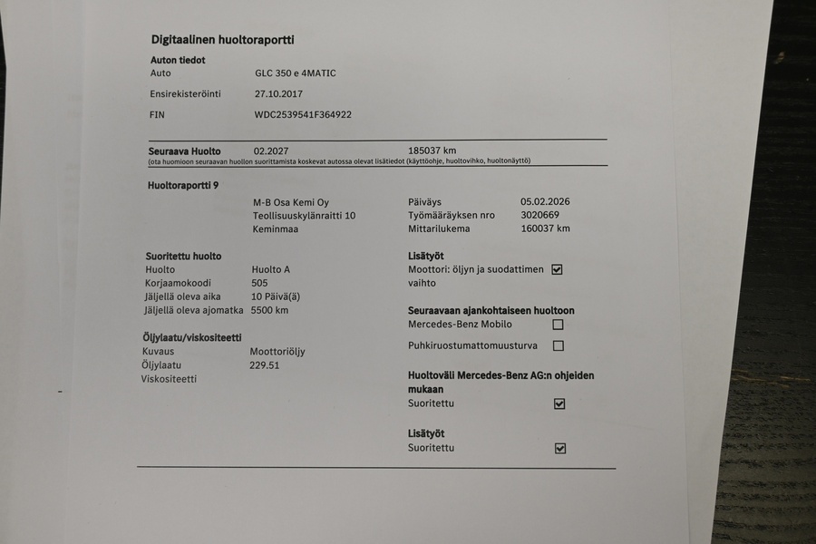 Mercedes-Benz GLC vaihtoauto