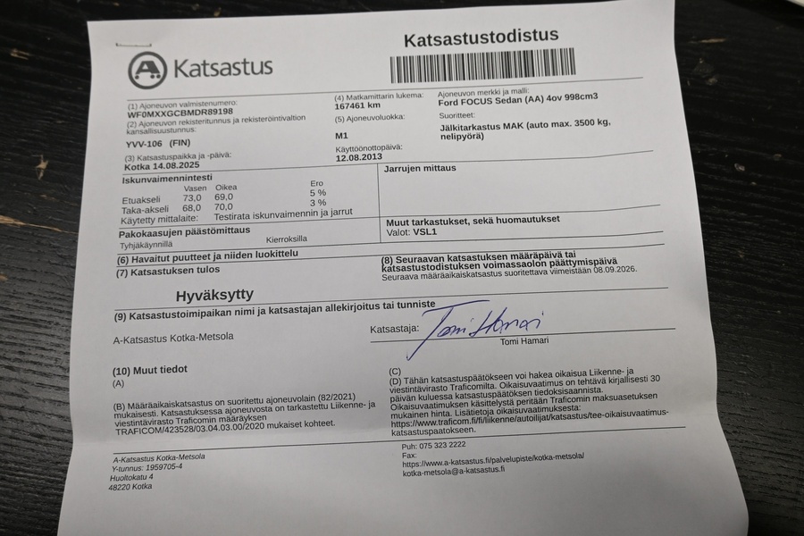 Ford Focus vaihtoauto