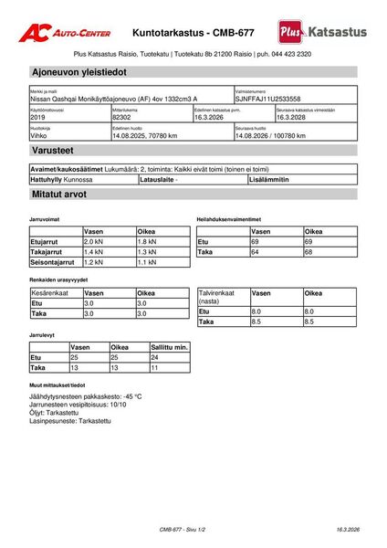 Nissan Qashqai vaihtoauto