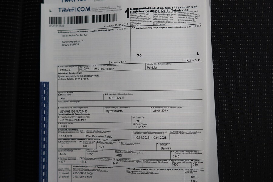 Kia Sportage vaihtoauto