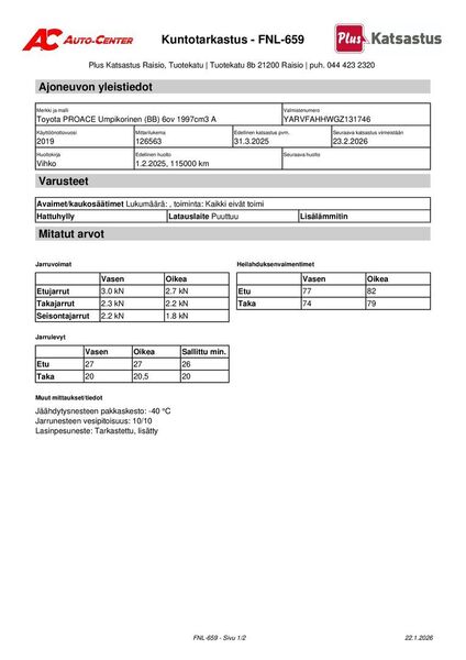 Toyota Proace vaihtoauto