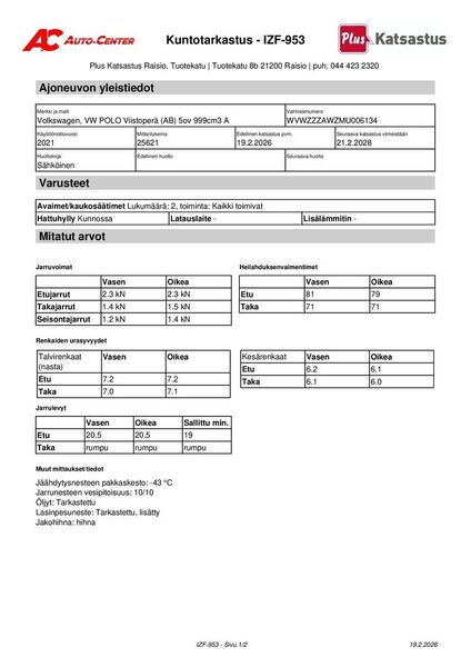 Volkswagen Polo vaihtoauto