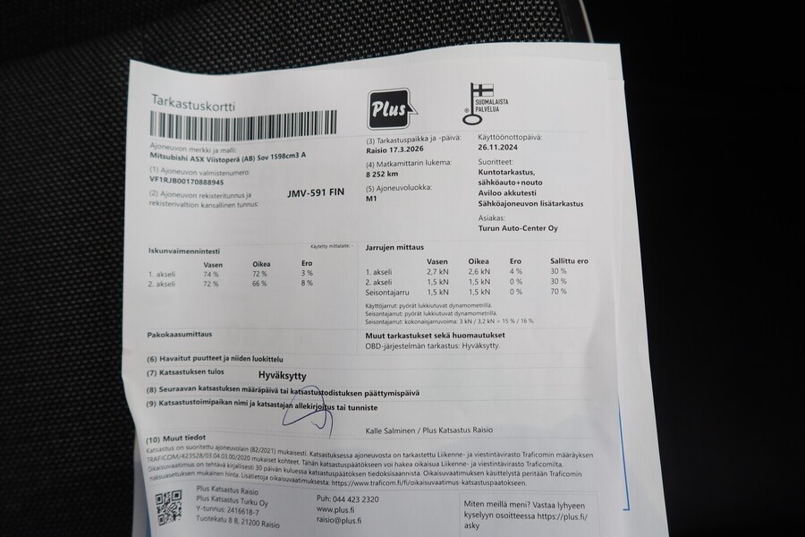 Mitsubishi ASX vaihtoauto