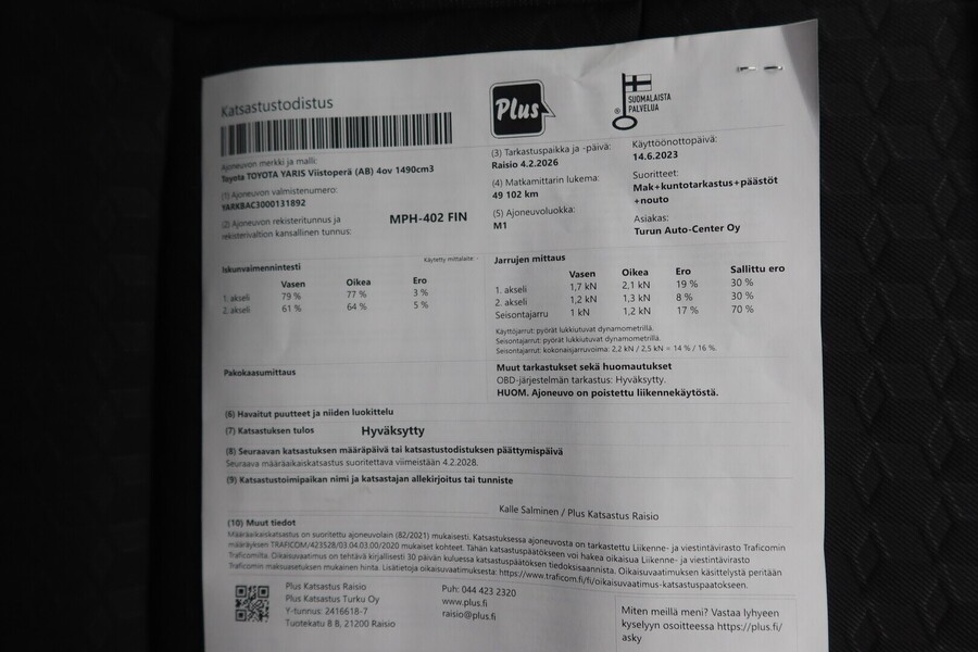 Toyota Yaris vaihtoauto