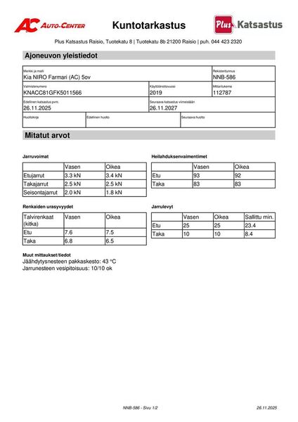 Kia Niro Electric vaihtoauto