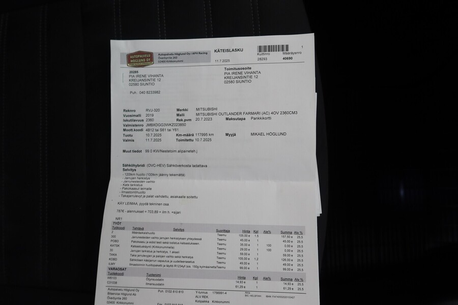 Mitsubishi Outlander PHEV vaihtoauto