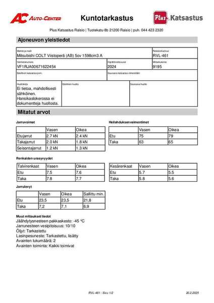 Mitsubishi Colt vaihtoauto