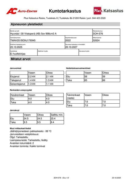 Hyundai i30 Hatchback vaihtoauto