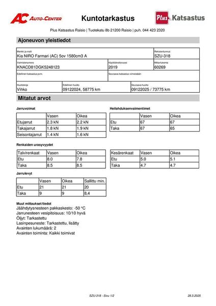 Kia Niro plug-in vaihtoauto