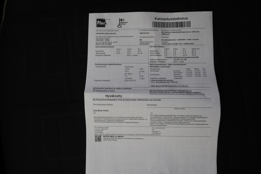 Kia Venga vaihtoauto