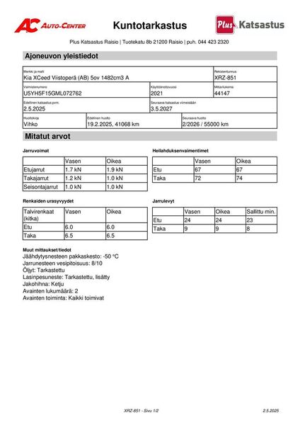 Kia XCeed vaihtoauto