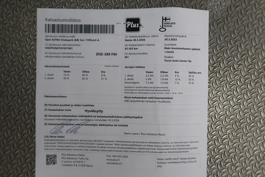 Opel Astra vaihtoauto