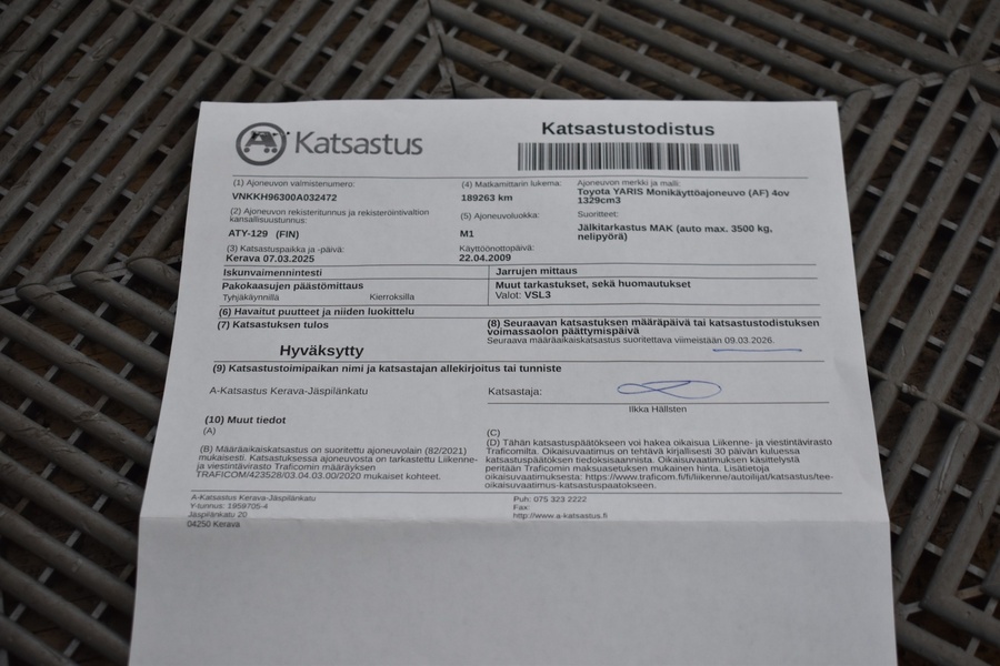 Toyota Yaris vaihtoauto