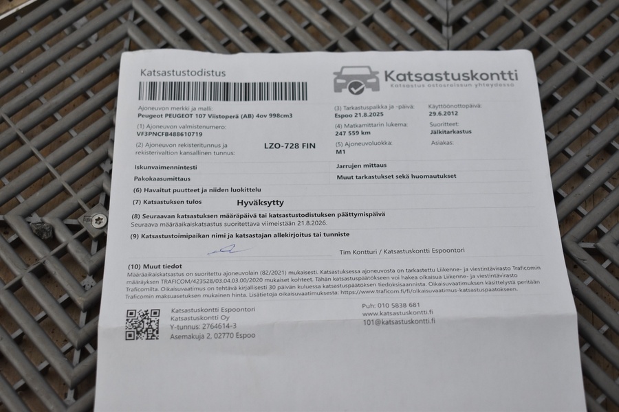 Peugeot 107 vaihtoauto