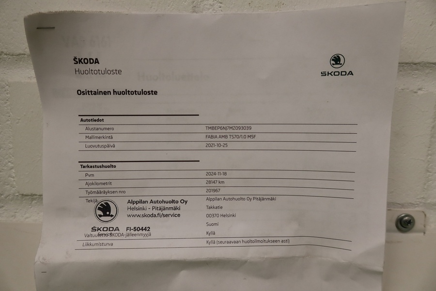 Skoda Fabia vaihtoauto