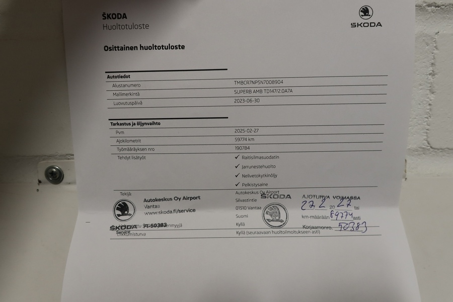 Skoda Superb vaihtoauto