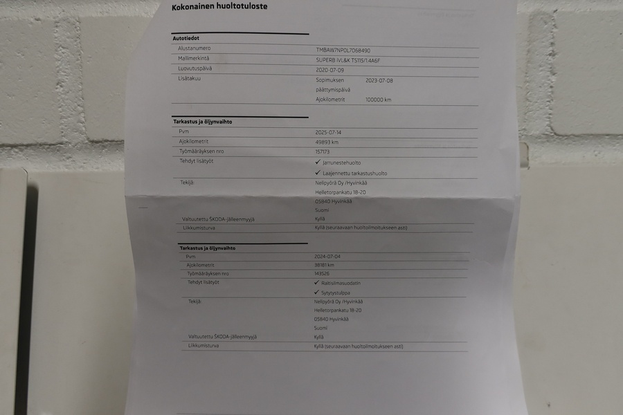 Skoda Superb vaihtoauto