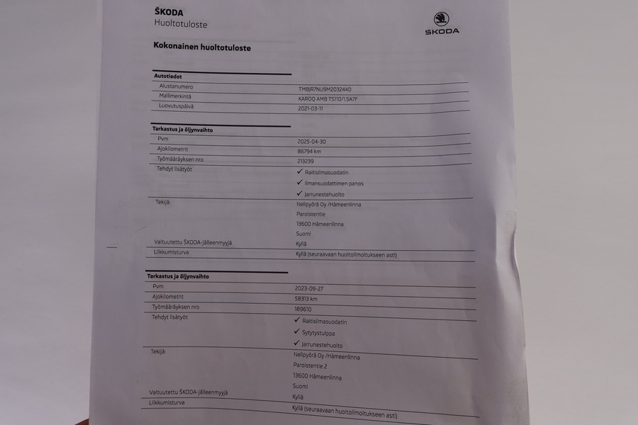 Skoda Karoq vaihtoauto