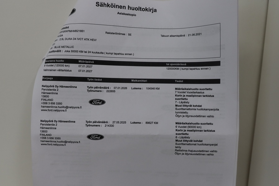 Ford Kuga vaihtoauto