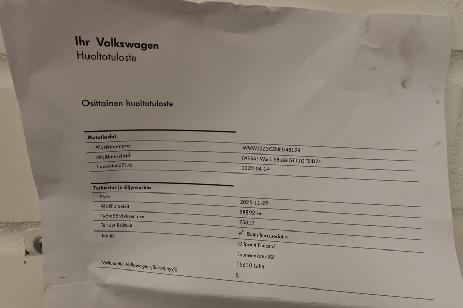 Volkswagen Passat vaihtoauto