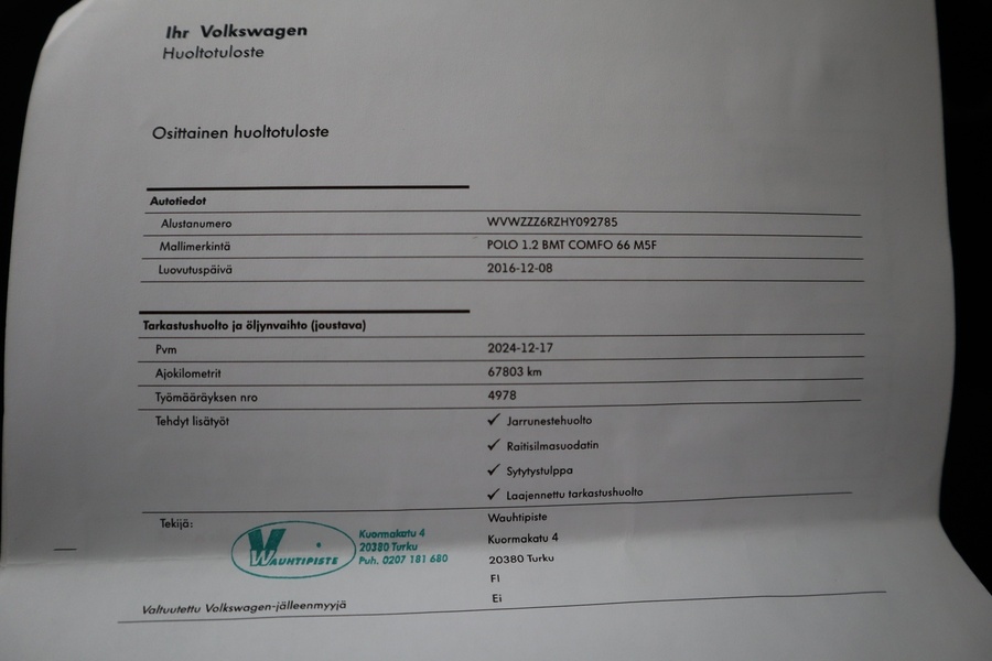 Volkswagen Polo vaihtoauto