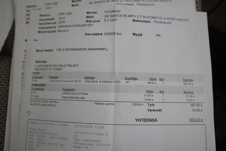 Hyundai Santa Fe vaihtoauto