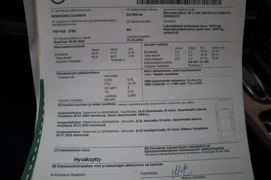 Mercedes-Benz C vaihtoauto